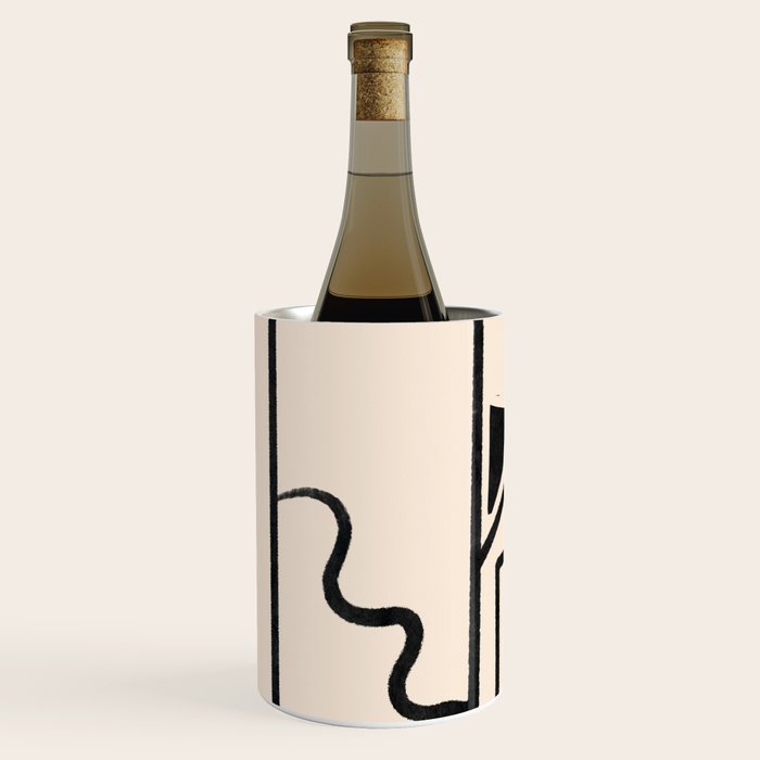 Modern Abstract Minimal Shapes 40 Wine Chiller Gallery Image 2