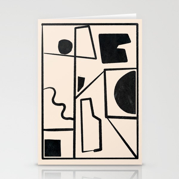 Modern Abstract Minimal Shapes 40 Stationery Card Gallery Image 1