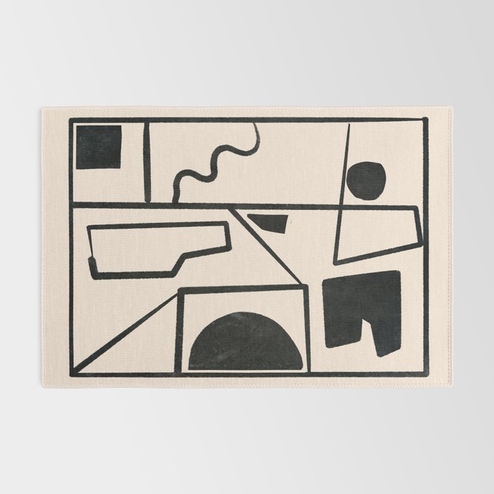 Modern Abstract Minimal Shapes 40 Rug Gallery Image 2