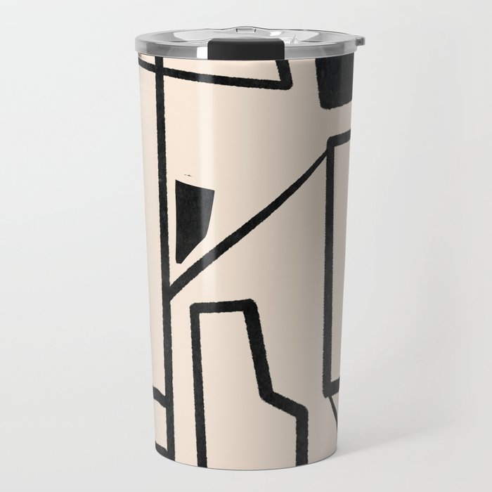 Modern Abstract Minimal Shapes 40 Travel Mug Gallery Image 1