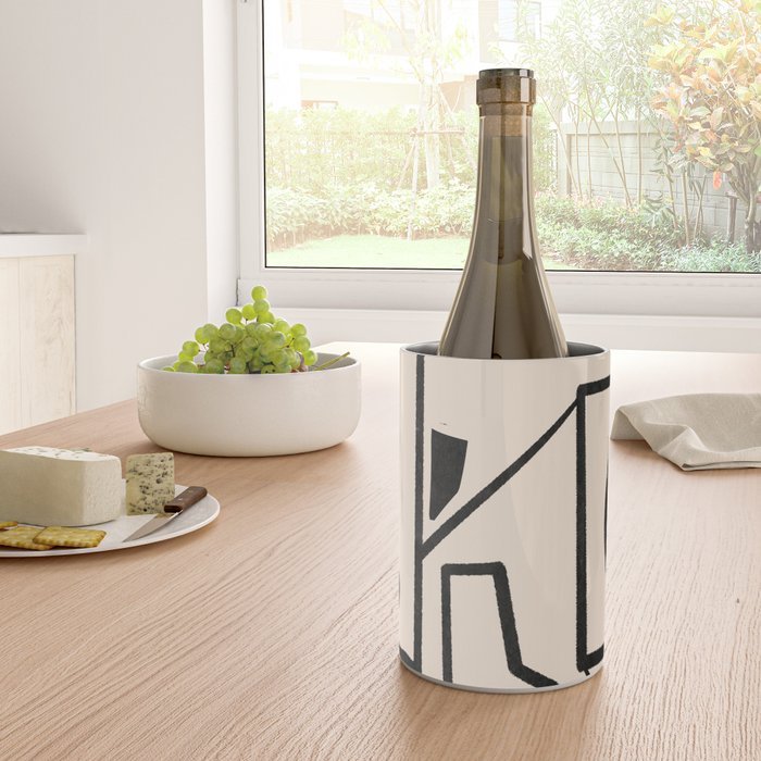 Modern Abstract Minimal Shapes 40 Wine Chiller Gallery Image 4
