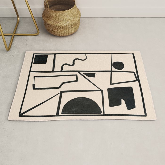 Modern Abstract Minimal Shapes 40 Rug Gallery Image 1