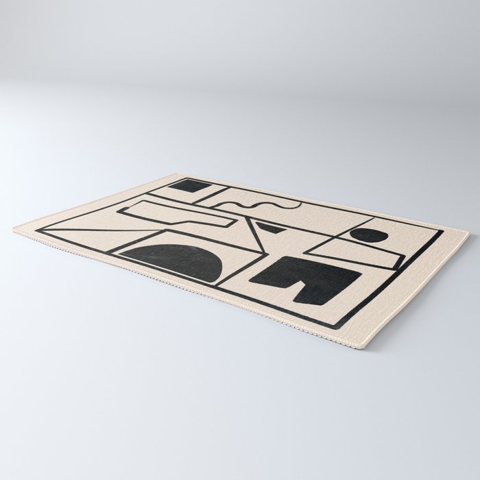 Modern Abstract Minimal Shapes 40 Rug Gallery Image 3