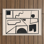 Modern Abstract Minimal Shapes 40 Outdoor Rug Gallery Image 1