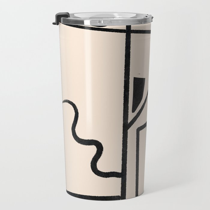 Modern Abstract Minimal Shapes 40 Travel Mug Gallery Image 3