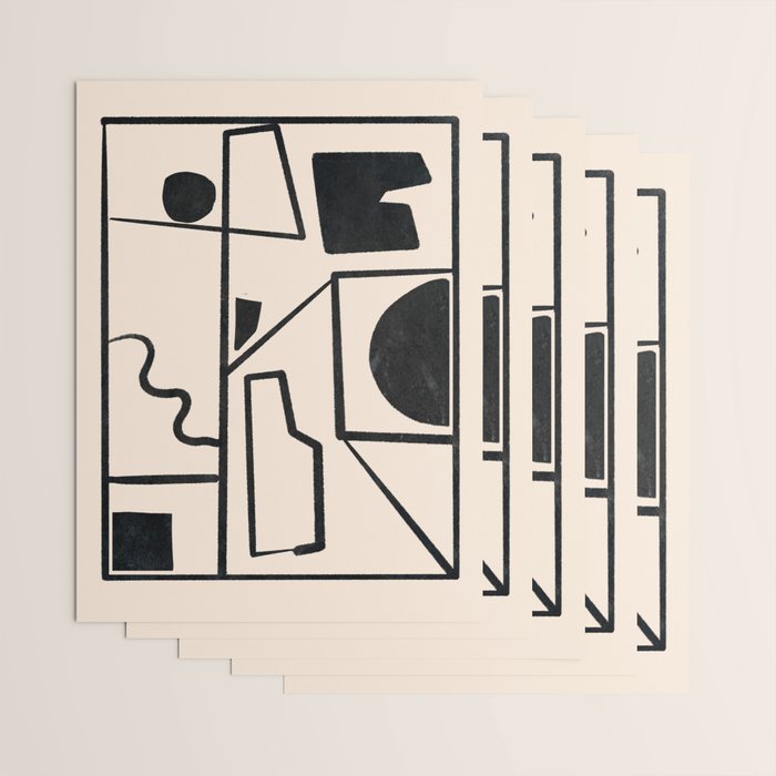 Modern Abstract Minimal Shapes 40 Wrapping Paper Gallery Image 3