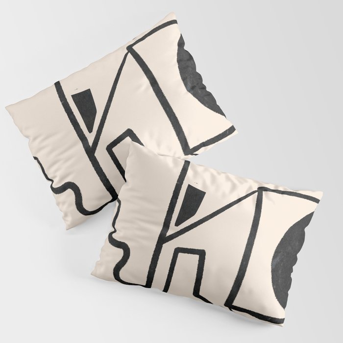 Modern Abstract Minimal Shapes 40 Pillow Sham Gallery Image 3
