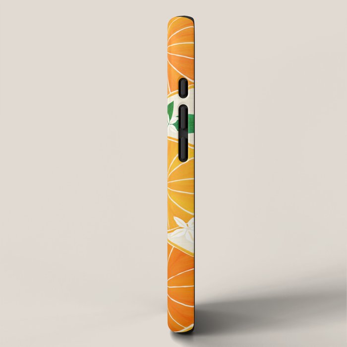 Orange Slices With Blossoms iPhone Case Gallery Image 2