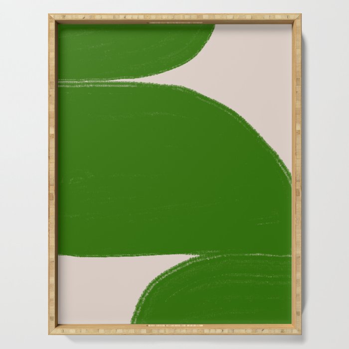 Greeny Shapes  Serving Tray Gallery Image 1