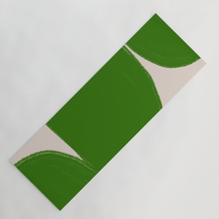 Greeny Shapes  Yoga Mat Gallery Image 1