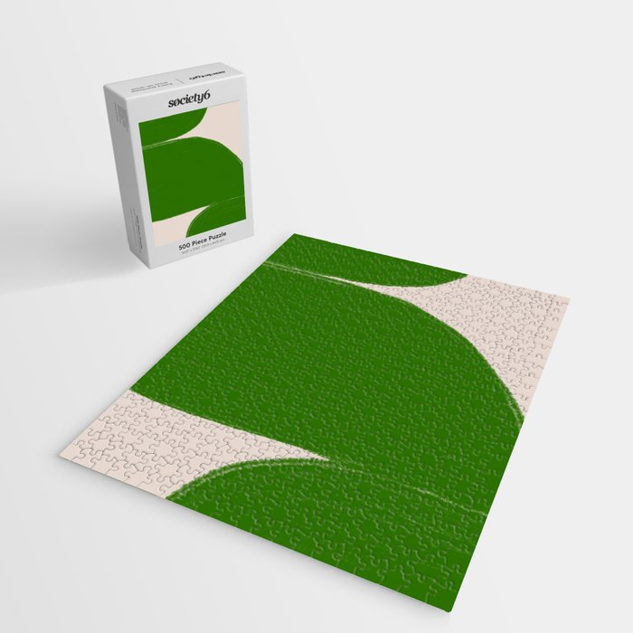 Greeny Shapes  Jigsaw Puzzle Gallery Image 2
