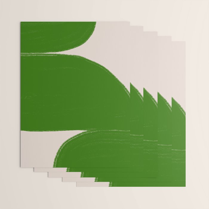 Greeny Shapes  Wrapping Paper Gallery Image 3
