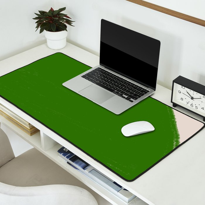 Greeny Shapes  Desk Mat Gallery Image 2