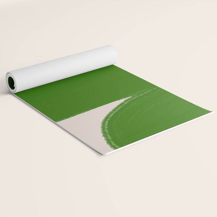 Greeny Shapes  Yoga Mat Gallery Image 2