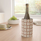 Retro Flower Checker in Brown Wine Chiller Gallery Image 4
