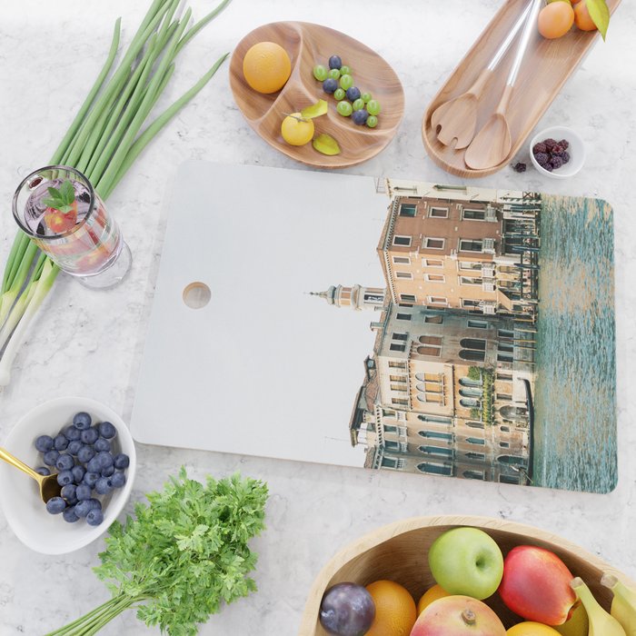 Travel photography | Architecture of Venice | Pastel colored buildings and the canals | Italy Cutting Board Gallery Image 2