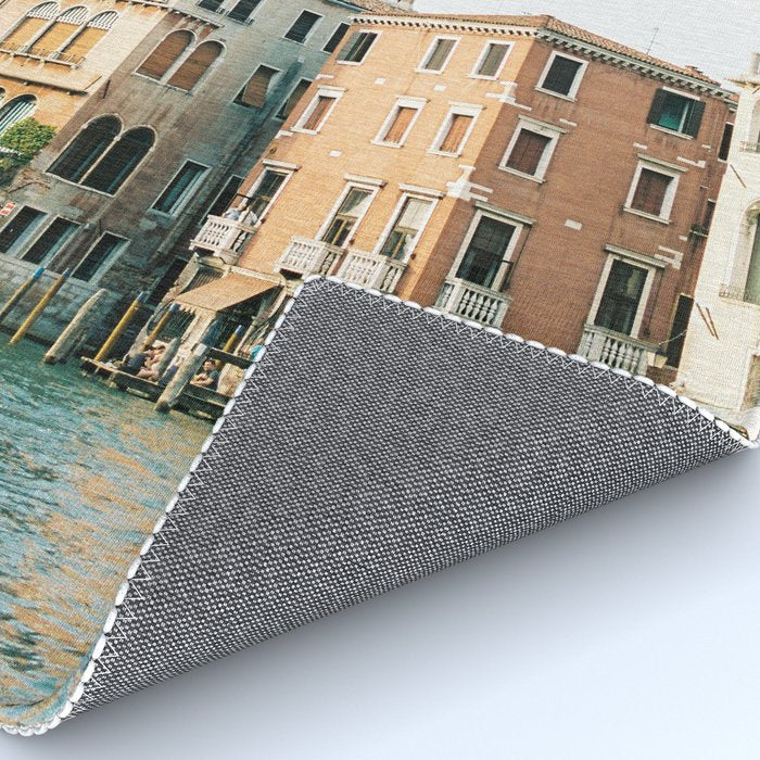 Travel photography | Architecture of Venice | Pastel colored buildings and the canals | Italy Rug Gallery Image 4