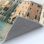 Travel photography | Architecture of Venice | Pastel colored buildings and the canals | Italy Rug Gallery Image 4