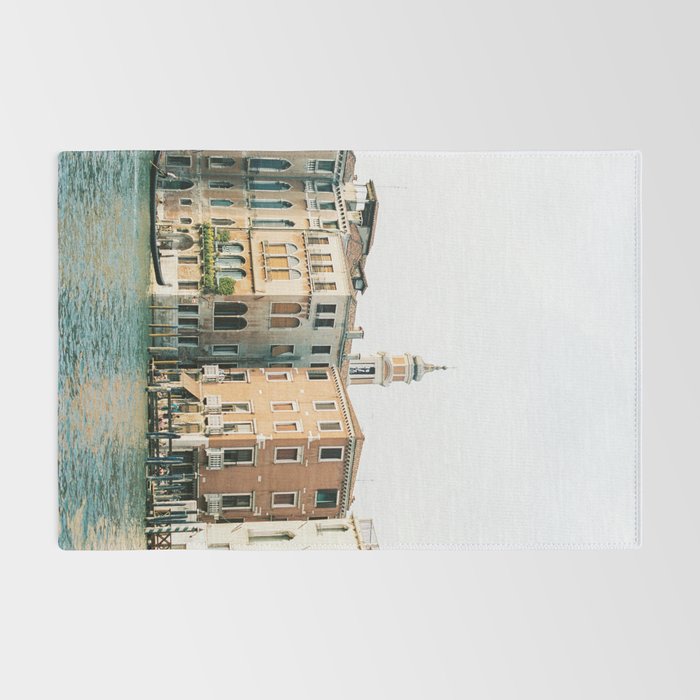 Travel photography | Architecture of Venice | Pastel colored buildings and the canals | Italy Rug Gallery Image 2