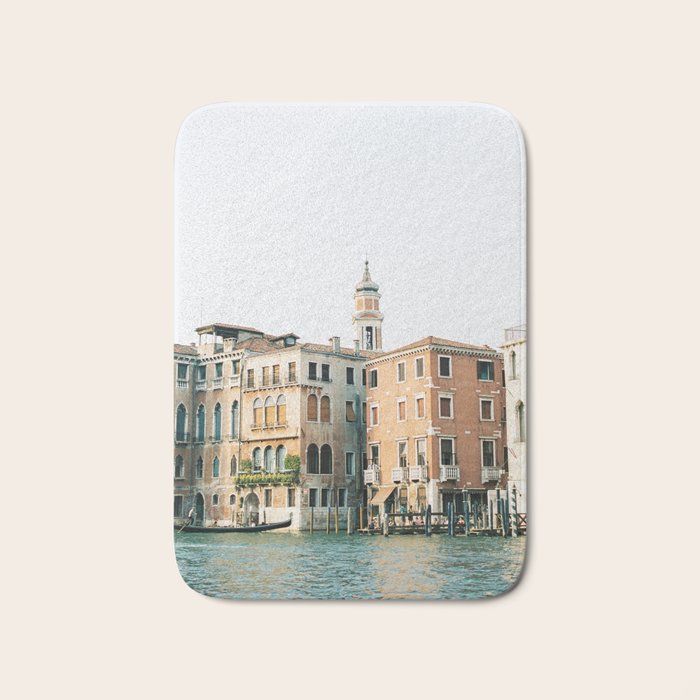 Travel photography | Architecture of Venice | Pastel colored buildings and the canals | Italy Bath Mat Gallery Image 1