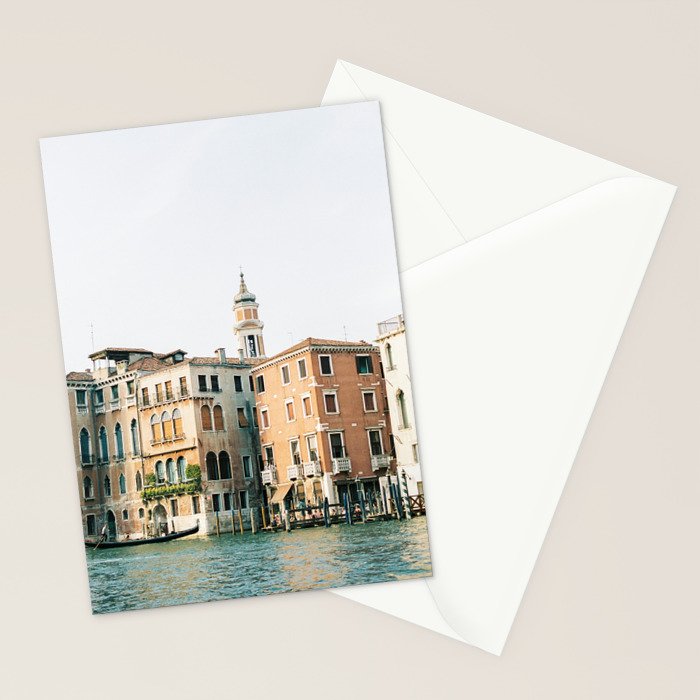 Travel photography | Architecture of Venice | Pastel colored buildings and the canals | Italy Stationery Card Gallery Image 2