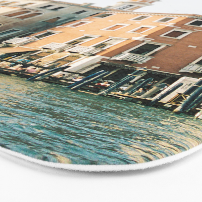 Travel photography | Architecture of Venice | Pastel colored buildings and the canals | Italy Bath Mat Gallery Image 3