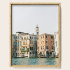 Travel photography | Architecture of Venice | Pastel colored buildings and the canals | Italy Serving Tray Gallery Image 1