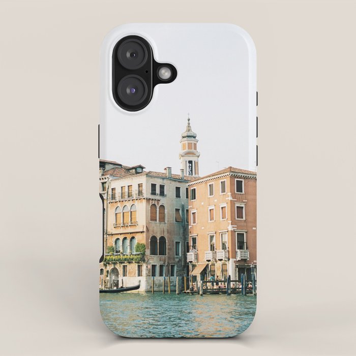 Travel photography | Architecture of Venice | Pastel colored buildings and the canals | Italy iPhone Case Gallery Image 1