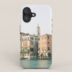 Travel photography | Architecture of Venice | Pastel colored buildings and the canals | Italy iPhone Case Gallery Image 1