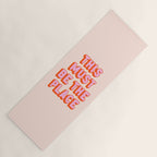 This Must Be The Place: The Peach Edition Yoga Mat Gallery Image 1