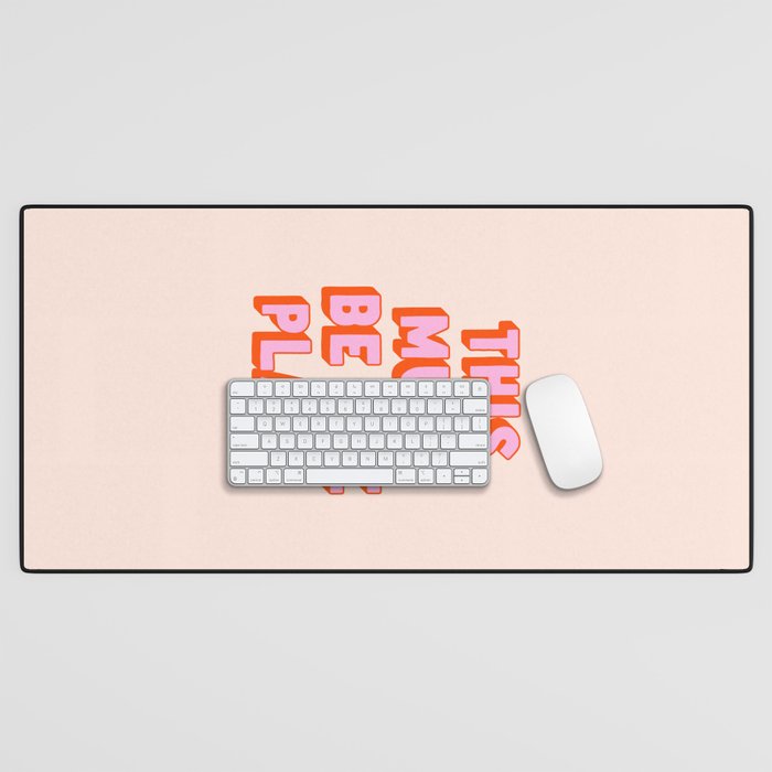 This Must Be The Place: The Peach Edition Desk Mat Gallery Image 1