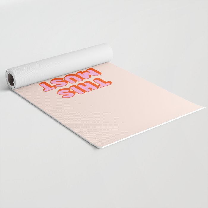 This Must Be The Place: The Peach Edition Yoga Mat Gallery Image 2