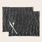Exotic Black Crocodile Patent Leather Placemat Gallery Image 1