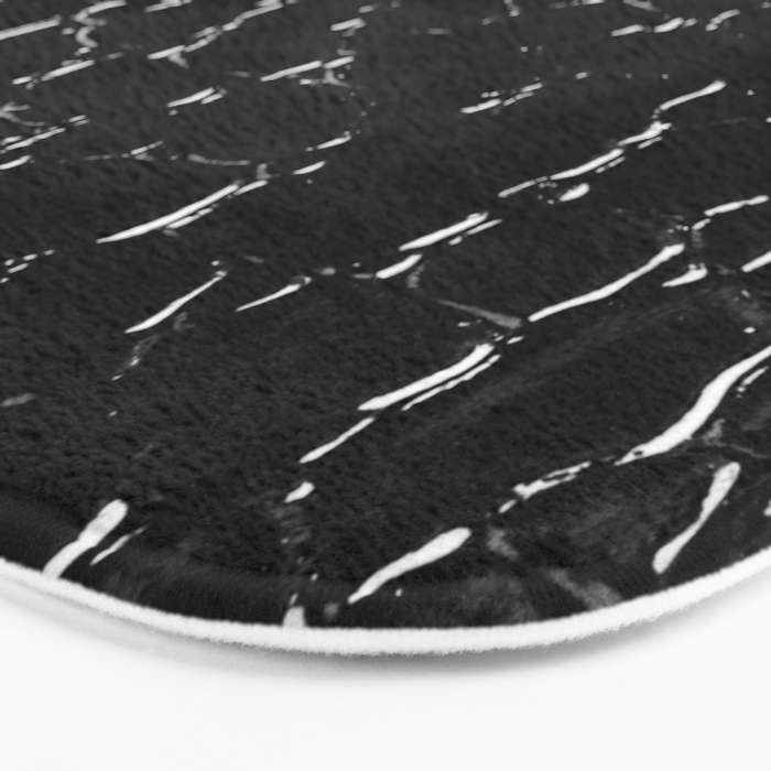 Exotic Black Crocodile Patent Leather Bath Mat Gallery Image 3