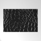 Exotic Black Crocodile Patent Leather Welcome Mat Gallery Image 1