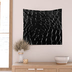 Exotic Black Crocodile Patent Leather Wall Tapestry Gallery Image 2