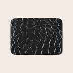 Exotic Black Crocodile Patent Leather Bath Mat Gallery Image 1