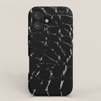 Exotic Black Crocodile Patent Leather iPhone Case Gallery Image 1