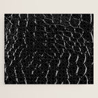 Exotic Black Crocodile Patent Leather Jigsaw Puzzle Gallery Image 1