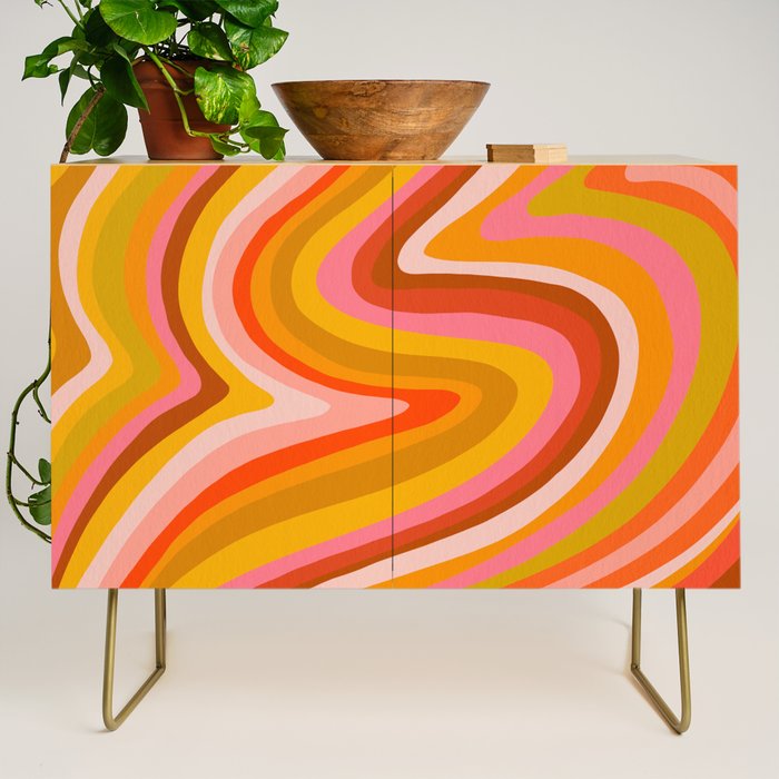 Sunshine Melt - Retro Ochre Credenza Gallery Image 1