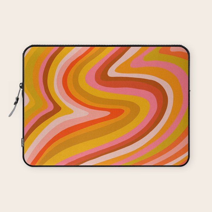 Sunshine Melt - Retro Ochre Laptop Sleeve Gallery Image 1