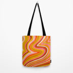 Sunshine Melt - Retro Ochre Tote Bag Gallery Image 2