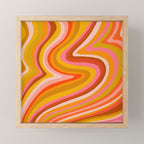 Sunshine Melt - Retro Ochre Mini Art Print Gallery Image 1