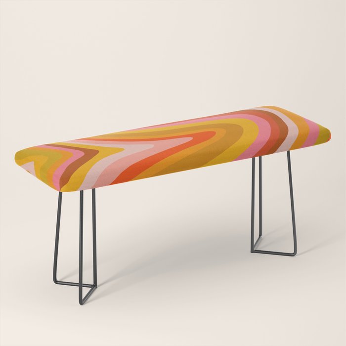 Sunshine Melt - Retro Ochre Bench Gallery Image 1