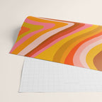 Sunshine Melt - Retro Ochre Wrapping Paper Gallery Image 2
