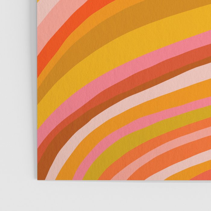 Sunshine Melt - Retro Ochre Poster Gallery Image 3