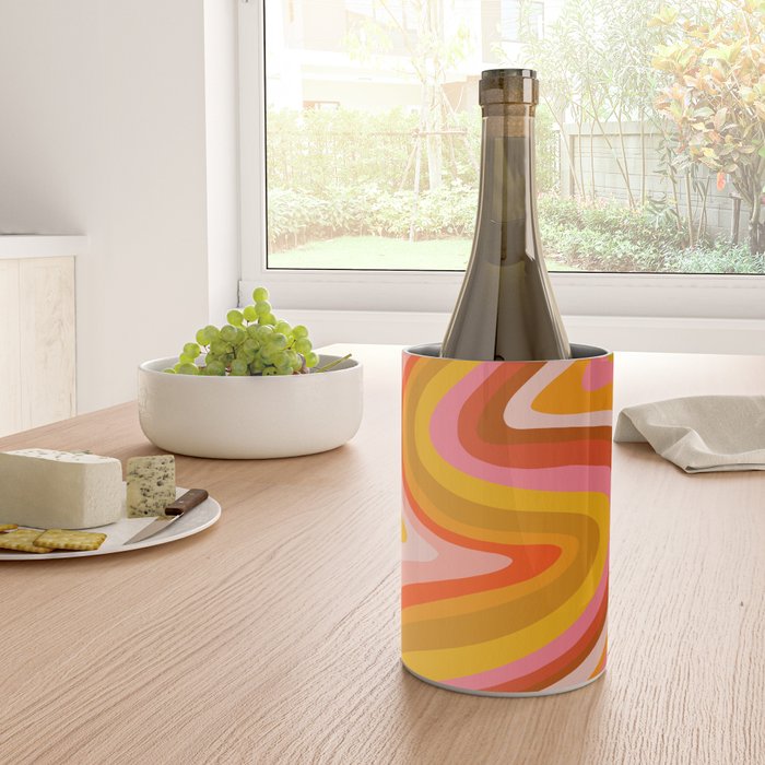 Sunshine Melt - Retro Ochre Wine Chiller Gallery Image 4