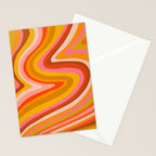 Sunshine Melt - Retro Ochre Stationery Card Gallery Image 2