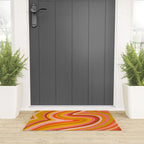 Sunshine Melt - Retro Ochre Welcome Mat Gallery Image 3