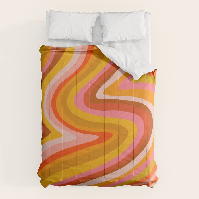 Sunshine Melt â Retro Ochre Comforter Gallery Image 6